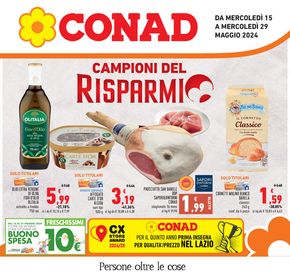 Volantino Conad a Tolfa | Campioni del risparmio | 15/5/2024 - 29/5/2024