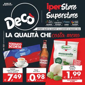 Offerte di Iper e super a Palermo | Offerte Iperstore & Superstore: La qualità che costa meno  in Decò | 14/5/2024 - 23/5/2024