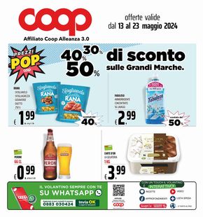 Volantino Coop a Taurisano | 30% 40% di sconto sulle grandi marche! | 13/5/2024 - 23/5/2024