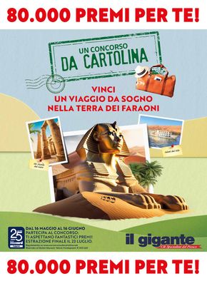 Volantino Il Gigante a Nizza Monferrato | 80.000 premi per te! | 16/5/2024 - 29/5/2024