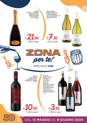 Volantino ZONA a Livorno | Speciale Vini | 13/5/2024 - 9/6/2024