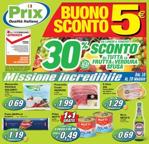 Offerte di Discount a Civezzano | Buono sconto 5€ in Prix | 13/5/2024 - 20/5/2024