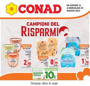 Offerte di Iper e super a Castagneto Carducci | Campioni del risparmio in Conad | 16/5/2024 - 29/5/2024