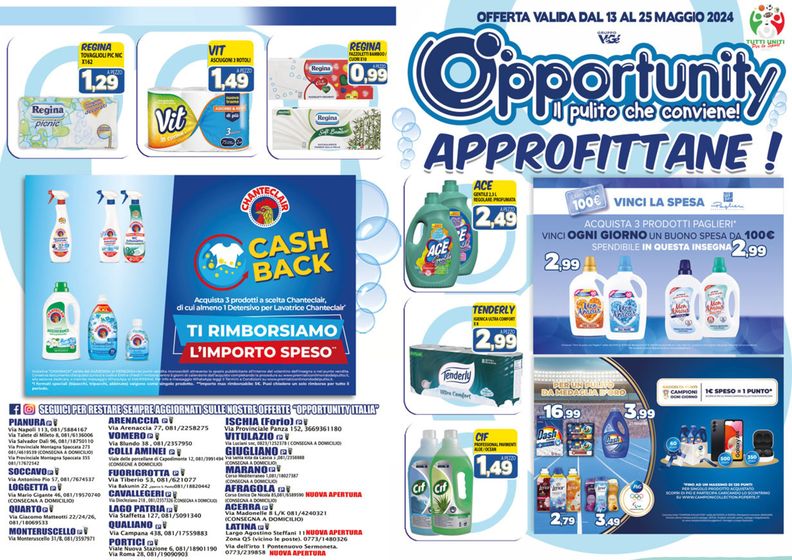 Volantino Opportunity Shop | Il pulito che conviene | 13/5/2024 - 25/5/2024