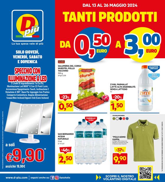 Volantino Dpiu a San Vincenzo | Tanti prodotti | 13/5/2024 - 26/5/2024