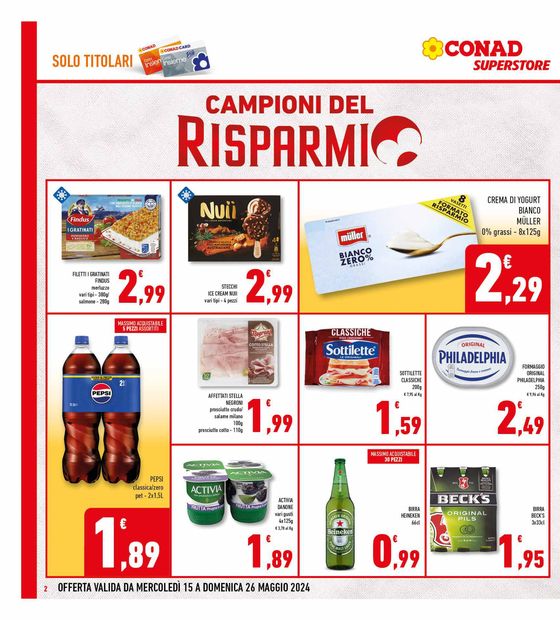Volantino Conad Superstore a Corigliano-Rossano | Campioni del risparmio  | 15/5/2024 - 26/5/2024