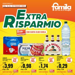 Volantino Famila | Extra risparmio | 16/5/2024 - 22/5/2024