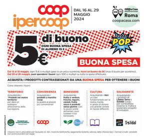 Volantino Ipercoop a Guidonia Montecelio | Buona spesa | 16/5/2024 - 29/5/2024