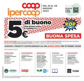 Volantino Ipercoop a Piansano | Buona spesa | 16/5/2024 - 29/5/2024