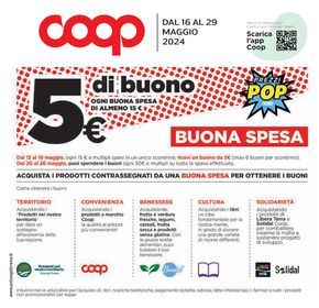 Volantino Coop a Gavignano | Buona spesa | 16/5/2024 - 29/5/2024