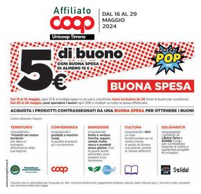 Volantino Coop a Arnara | Buona spesa | 16/5/2024 - 29/5/2024