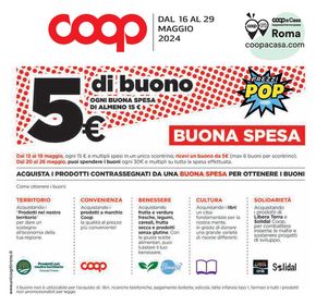 Offerte di Iper e super a Montelibretti | Buona spesa in Coop | 16/5/2024 - 29/5/2024