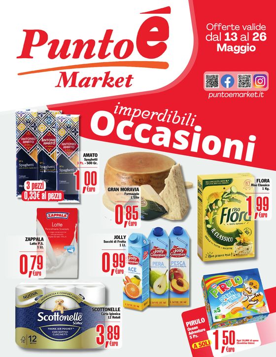 Volantino Punto è Market a Davoli | Imperdibili occasioni | 13/5/2024 - 26/5/2024