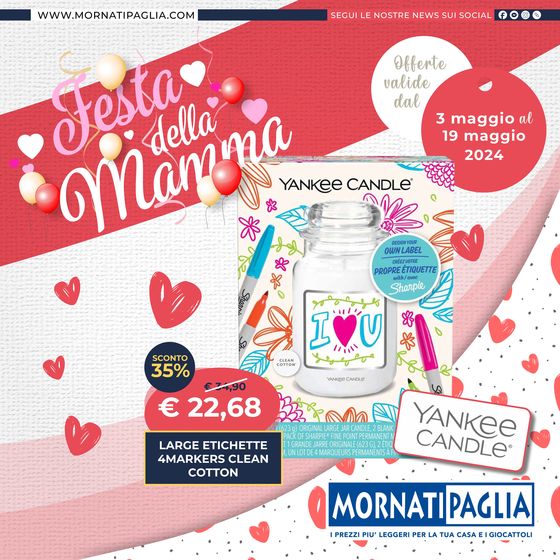 Volantino Mornati Paglia a Gerenzano | Festa della mamma | 13/5/2024 - 19/5/2024