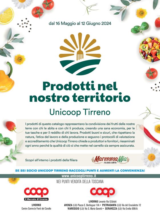 Volantino Coop a Lucca | Prodotti nel nostro territorio | 16/5/2024 - 12/6/2024