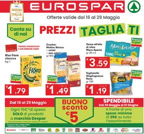 Volantino Eurospar a Cumiana | Prezzi tagliati | 16/5/2024 - 29/5/2024