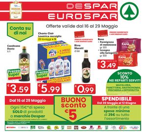 Volantino Eurospar a Morazzone | Prezzi tagliati | 16/5/2024 - 29/5/2024