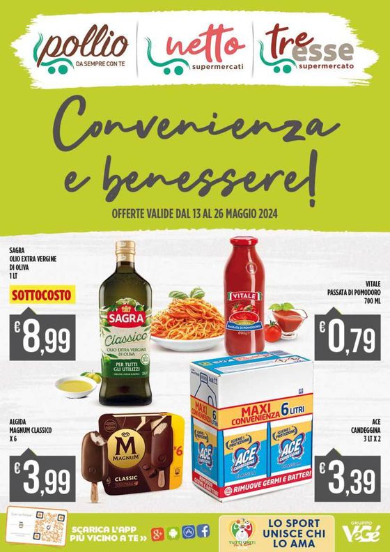 Volantino Supermercato Pollio a Sorrento | Convenienza e benessere | 14/5/2024 - 26/5/2024