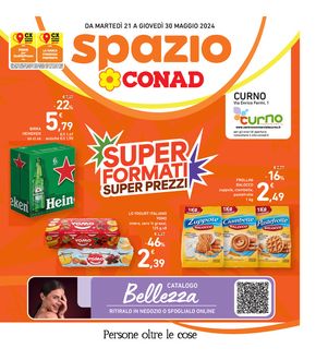 Volantino Spazio Conad a Palazzolo sull'Oglio | Super formati  | 21/5/2024 - 30/5/2024