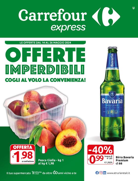 Volantino Carrefour Express a Quarrata | Offerte imperdibili | 14/5/2024 - 26/5/2024