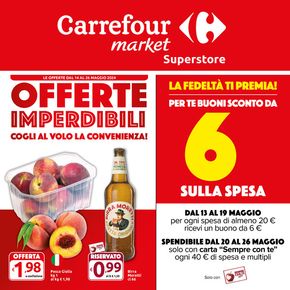 Volantino Carrefour Market Superstore a Abbadia San Salvatore | Offerte imperdibili | 14/5/2024 - 26/5/2024