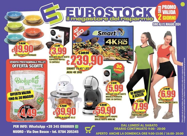 Volantino Eurostock a Siniscola | Offerte | 15/5/2024 - 15/5/2024