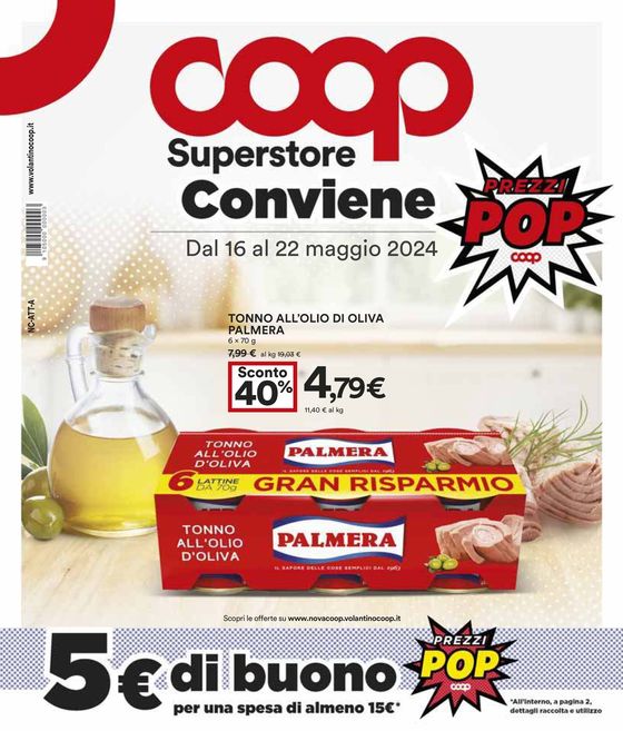 Volantino Coop a Torino |  Prezzi Pop  | 16/5/2024 - 22/5/2024