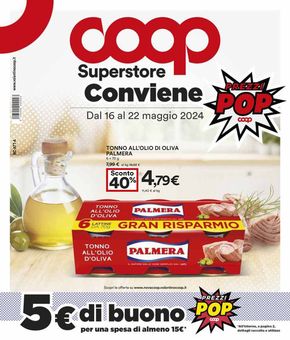 Volantino Coop a Maccagno con Pino e Veddasca |  Prezzi Pop  | 16/5/2024 - 22/5/2024