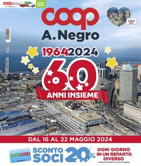 Volantino Coop a Genova | 60 anni insieme | 16/5/2024 - 22/5/2024