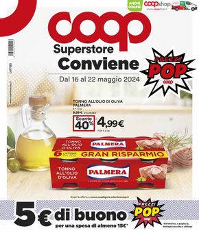 Volantino Coop a Genova | Prezzi Pop | 16/5/2024 - 22/5/2024