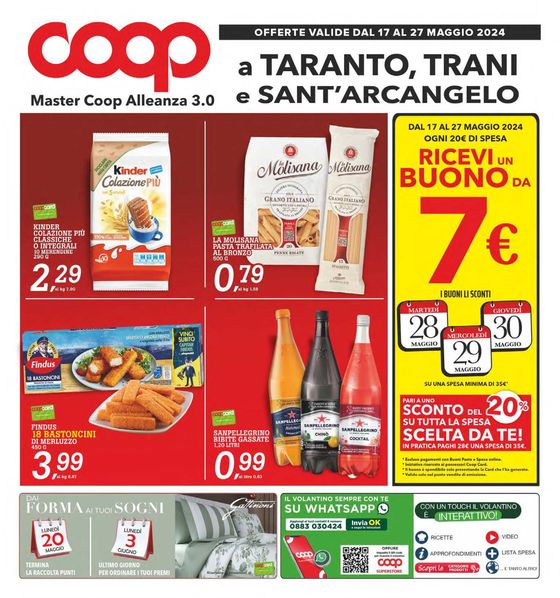 Volantino Superstore Coop a Taranto | Offerte Al costo! | 17/5/2024 - 27/5/2024