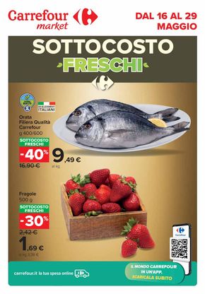 Volantino Carrefour Market a Oricola | Sottocosto freschi | 16/5/2024 - 29/5/2024