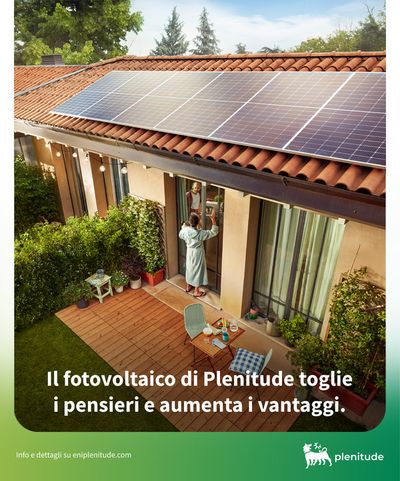 Volantino Eni Plenitude a Firenze | Scegli il fotovoltaico di Plenitude | 15/5/2024 - 23/6/2024