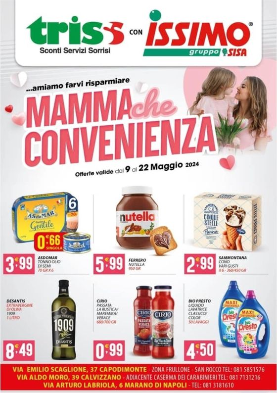 Volantino Supermercati Trisss | Mamma che convienienza | 16/5/2024 - 22/5/2024