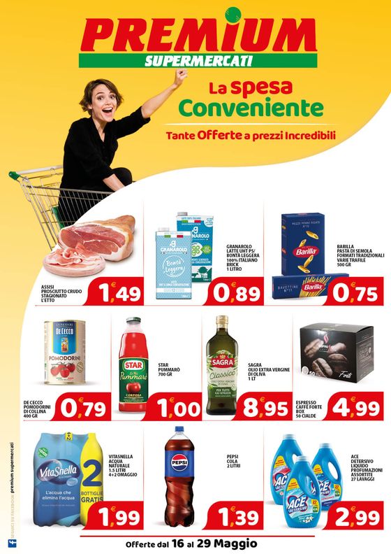 Volantino Premium Supermercati a Succivo | La spesa conveniente | 16/5/2024 - 29/5/2024