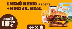Offerte di Ristoranti a Torino | 1 King Jr.Meal e 1 menù medio a soli 10,90€ in Burger King | 16/5/2024 - 30/6/2024