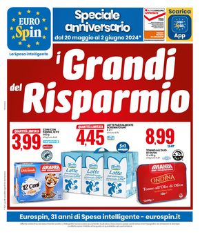 Offerte di Discount a Greve in Chianti | I grandi del risparmio  in Eurospin | 20/5/2024 - 2/6/2024