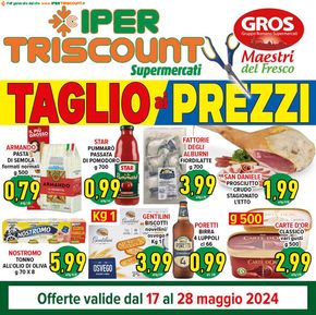 Volantino Iper Triscount a Roma | Taglio ai prezzi | 17/5/2024 - 28/5/2024