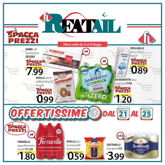 Volantino Reatail Supermercati a Avigliano | Spacca prezzi | 17/5/2024 - 25/5/2024