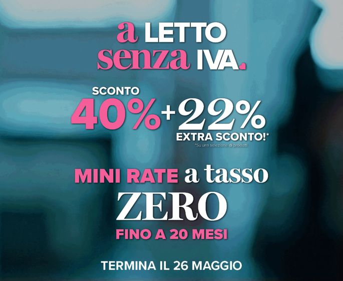 Volantino PerDormire a Treviso | 40% +22% extra sconto  | 17/5/2024 - 26/5/2024