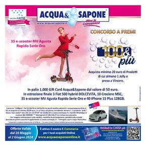 Volantino Acqua & Sapone a Floridia | Oltre la convenienza | 20/5/2024 - 2/6/2024
