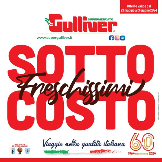 Volantino Gulliver a Genova | Sottocosto Freschissimiù | 21/5/2024 - 3/6/2024