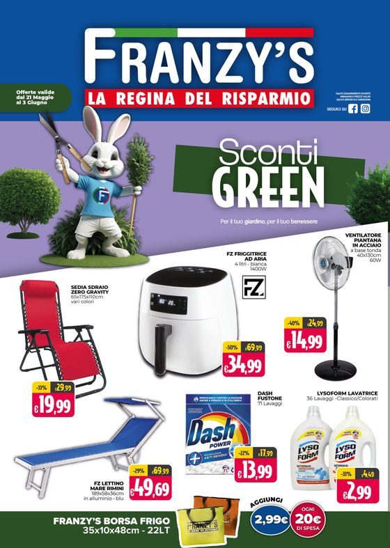 Volantino Franzy's  | Sconti green | 21/5/2024 - 3/6/2024