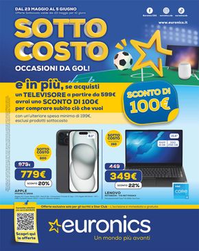 Volantino Euronics a Offagna | SOTTOCOSTO - occasioni da gol! | 23/5/2024 - 5/6/2024