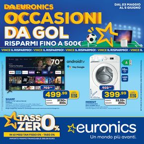 Offerte di Elettronica a Cappelle sul Tavo | Da Euronics occasioni da gol in Euronics | 23/5/2024 - 5/6/2024