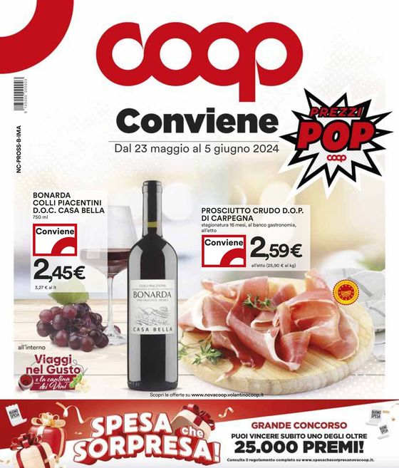 Volantino Coop a Nichelino | Prezzi Pop - Conviene | 23/5/2024 - 5/6/2024