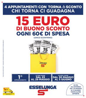 Volantino Esselunga a Alessandria | 15 Euro di buono sconto | 23/5/2024 - 5/6/2024