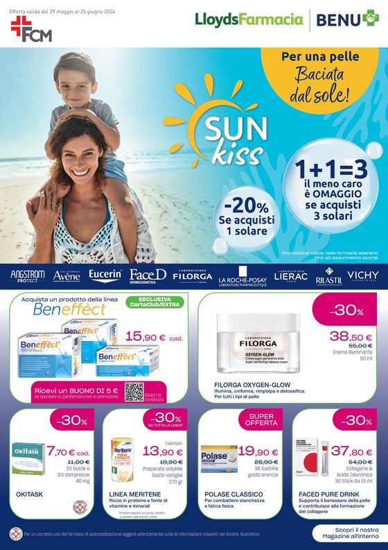 Volantino Lloyds Farmacia/BENU a Modena | Per una pelle baciata dal sole ! | 29/5/2024 - 25/6/2024
