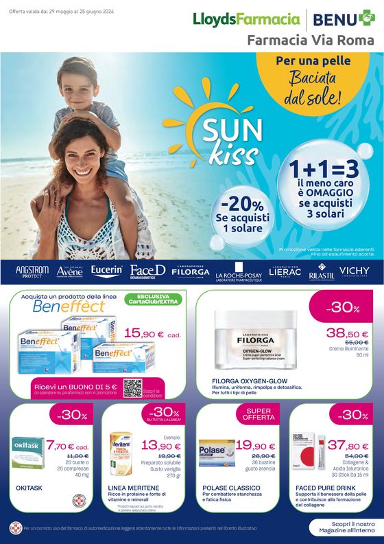 Volantino Lloyds Farmacia/BENU a Bellaria-Igea Marina | Per una pelle baciata dal sole ! | 29/5/2024 - 25/6/2024