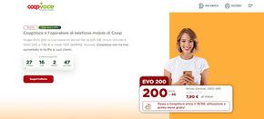 Offerte di Servizi a Castagneto Carducci | Evo 200 in CoopVoce | 23/5/2024 - 19/6/2024